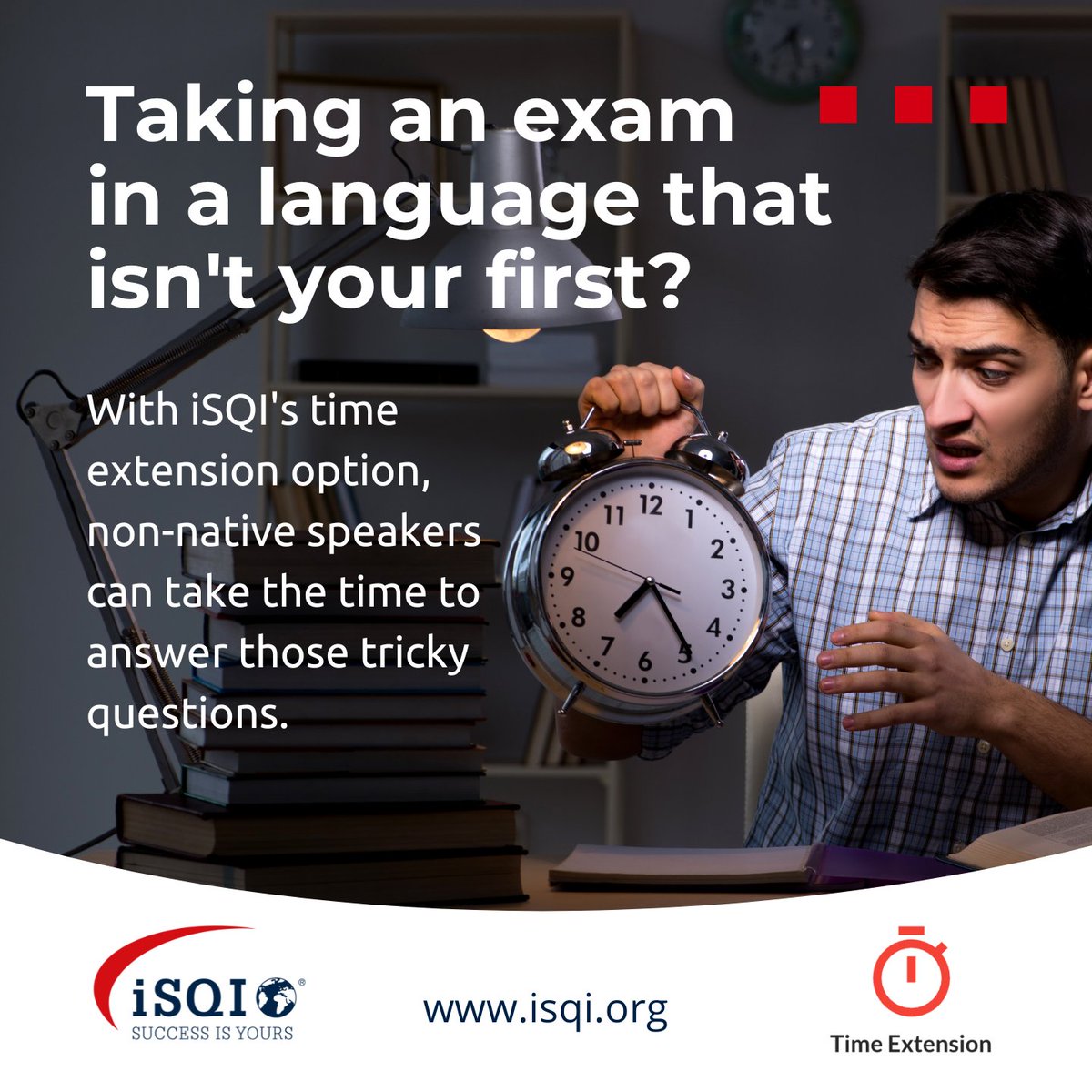 iSQICert's tweet image. 🎃👻 Taking an exam in a language that isn&apos;t your first? iSQI provides a time extension for non-native speakers. Remember, success isn&apos;t as elusive as a ghost, it&apos;s right there for you to seize! 🏆🍬
bit.ly/3Fyj0jj

#iSQI #TimeExtension #Halloween2023 #SuccessIsYours