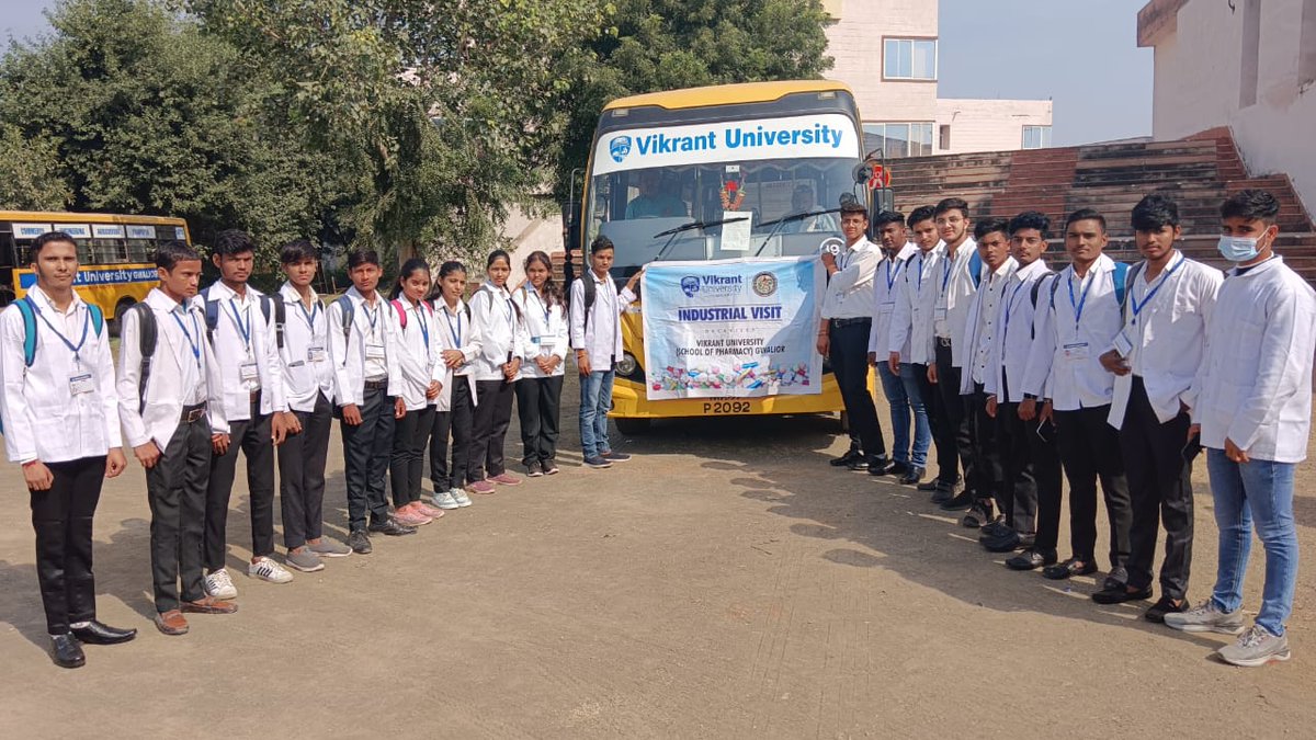 The #SchoolofPharmacy at #VikramUniversity organized an educational tour for #BPharm students to the renowned pharmaceutical company #TEVA located in Malanpur. 

#DPham #Pharmacy #IndustrialVisit #EducationalTour #VikrantGroupofInstitutions #Gwalior #Indore #MadhyaPradesh #India