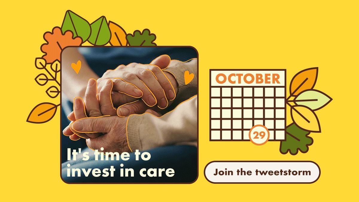 JOIN THE TWEETSTORM 
 
Our loved ones should be able to access the care they need, and the workers who provide care should be visible, valued and supported. 
 
Add your voice and tell decision-makers to invest in care. 
 
#ShowWeCare #CDNpoli #InvestInCare