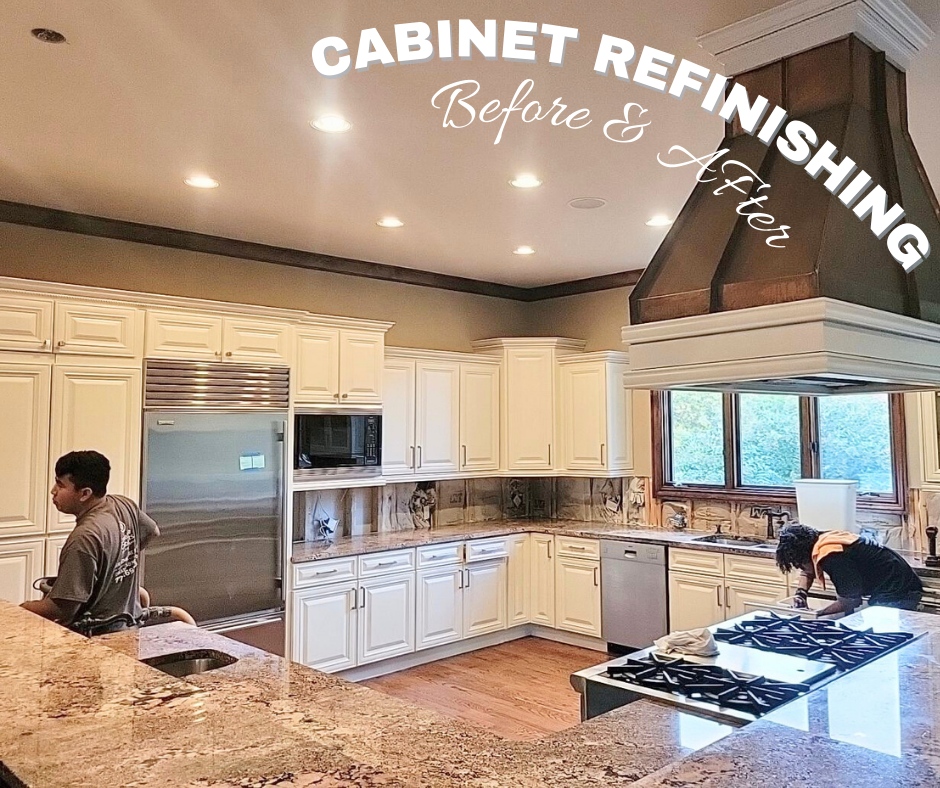 CCFFcompany's tweet image. You don't have to pay the high cost of replacing your kitchen cabinets when you can refinish them 🙌🏼⁠

⁠
#cabinetrefinishing #refinishing #cabinetpainting #kitchenreno #kitchenremodel #paintcrew #whitecabinets #beforeandafter #kitchenbeforeandafter #kitchenmakeover #painter