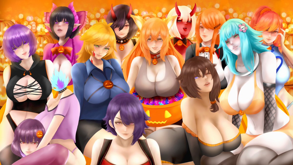 Today is the #NSFW #Halloween2023 30th! 
We have amazing #Game #Bundle for everyone and comes in at an amazing discount >$76 down to $22!! 
We have smack tons of cuties you can ask for a trick👻or maybe treats😋
*one silicone inside, guess for a reward😉
itch.io/b/2090/hotpink…
