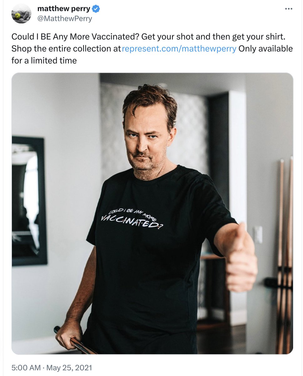 robinmonotti's tweet image. Cardiologist Peter McCullough, MD, MPH, and cardiologist Aseem Malhotra, MD stated that their medical opinion is that sudden deaths, especially in young people, are caused by the Covid-19 mRNA vaccines, until proven otherwise. #MatthewPerry #Chandler #Friends