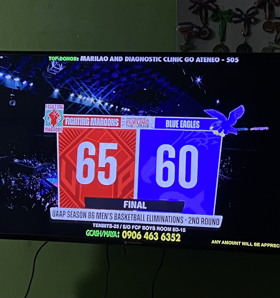 iamryancastill0's tweet image. Final score!! ❤️💚 congratulations UP Mens basketball team 

#UPfight #nowheretogobutUP #UAAPSeason86 #battleofkatipunan
