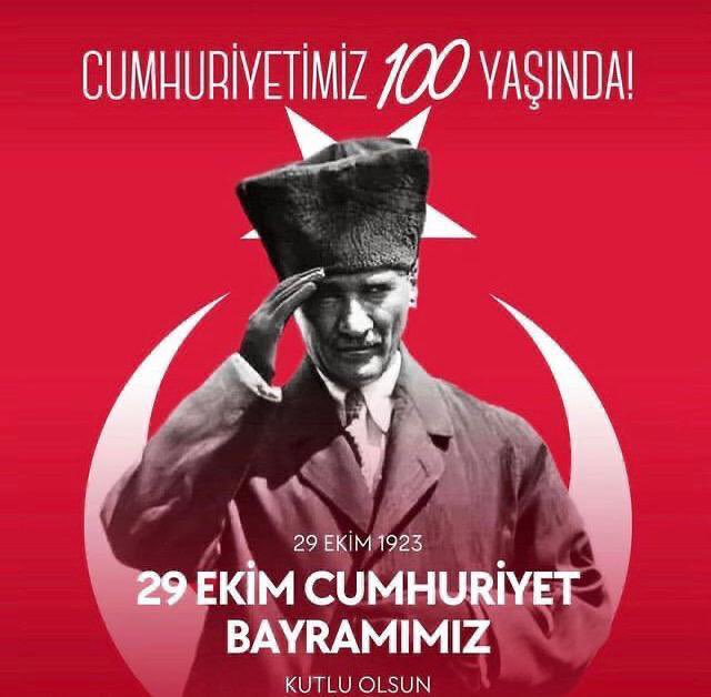 Cumhuriyet Bayramımız kutlu olsun 🇹🇷