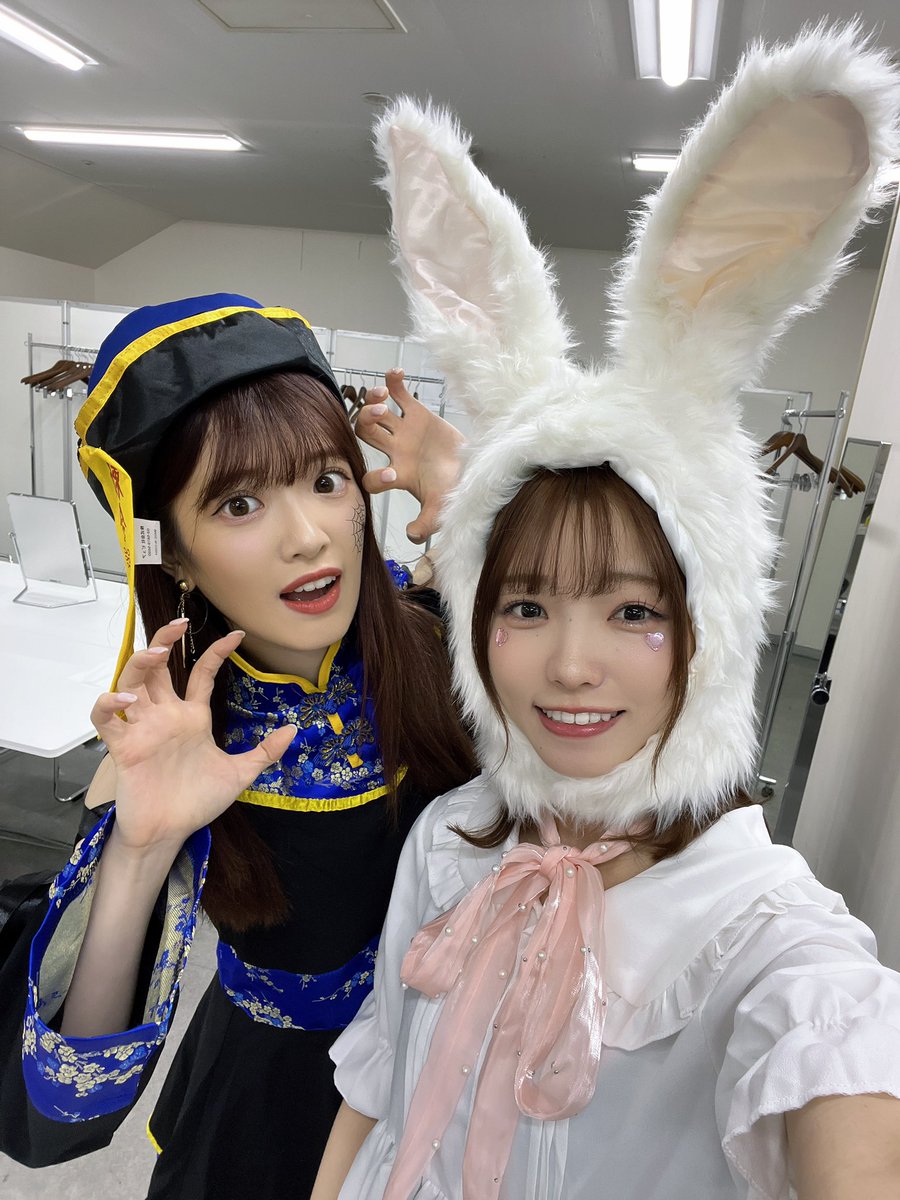 __ayn1230__'s tweet photo. #アイドルなんかじゃなかったら
握手会ありがとうございました💭

ハロウィンはうさぎになったよー🐰

2日間とっても楽しかったです！ 
またね🫶🏻

今日はメンバーといっぱい写真撮れて嬉しかった！ https://t.co/YsHcCrAAlG