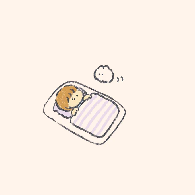 明日が不安で眠れないひとのところに 現れるウサギ