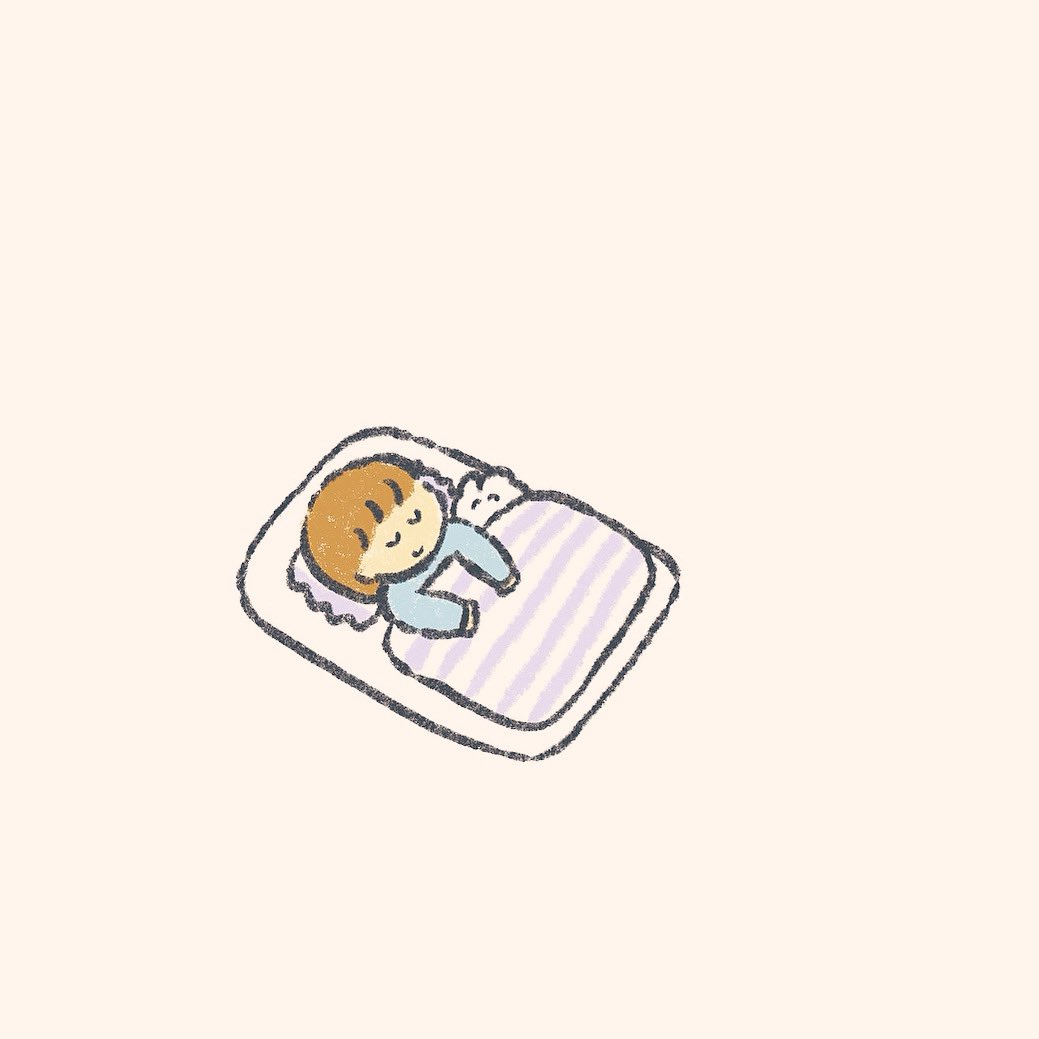 「明日が不安で眠れないひとのところに 現れるウサギ」|もくもくちゃん🐰POPUP開催中のイラスト