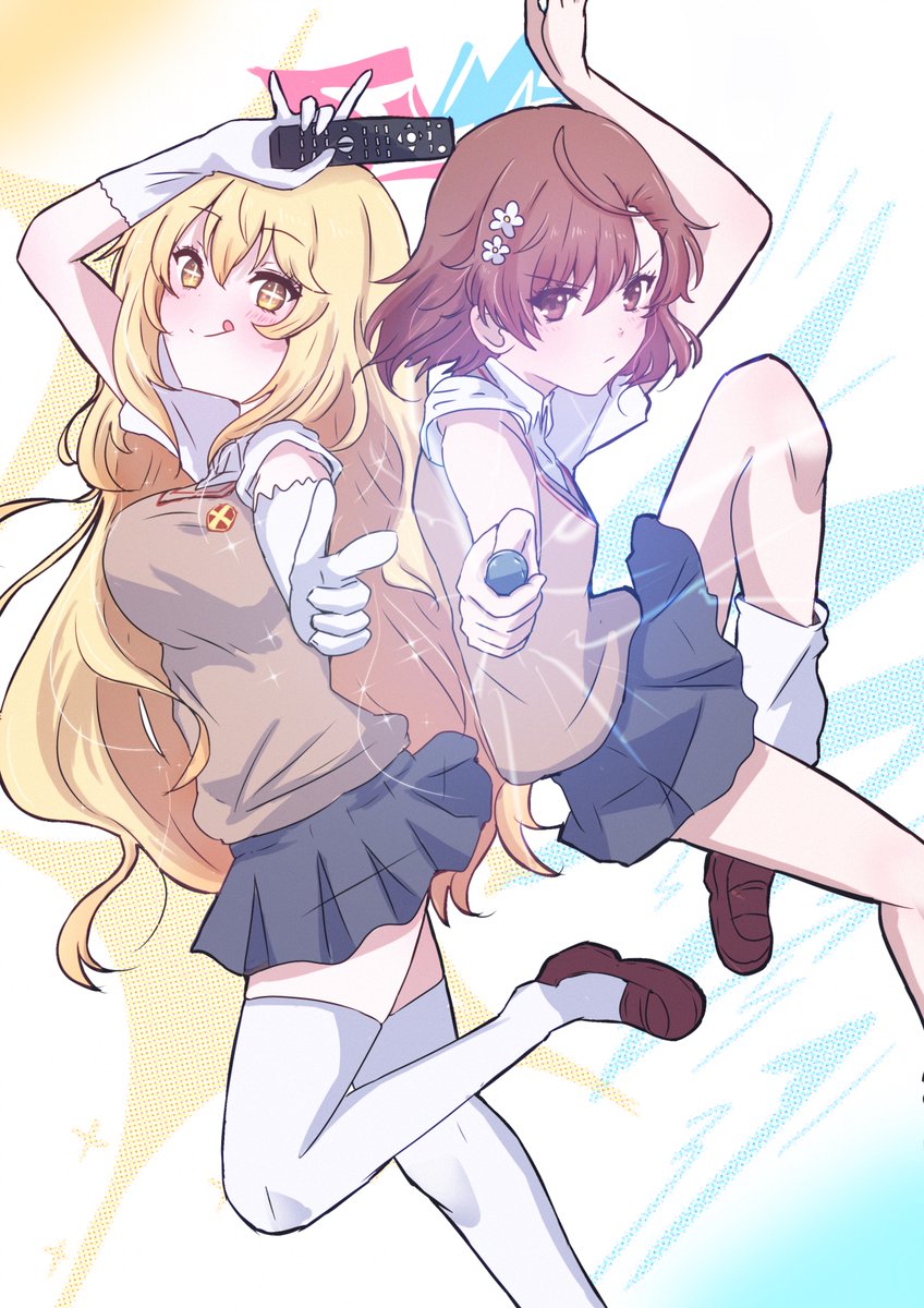 ブルアカ「#ブルアカ  #超電磁砲  only my railgun !」|Giorgio(ジョジョ)☼LOVE PHANTOMのイラスト