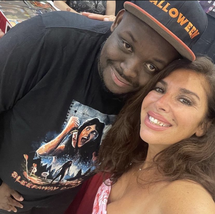ElmWarrior's tweet image. Man @Felissa_Rose is such a sweetheart literally the most nicest celeb you could ever meet at a horror convention !!!!! #sleepawaycamp #terrorthreads #frightmareinthefalls #80shorror