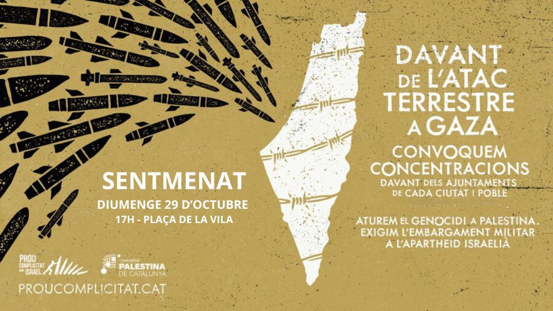 ERCSentmenat's tweet photo. ERC Sentmenat s'uneix als actes organitzats per exigir l'aturada del genocidi contra el poble de Palestina.
#AturemElGenocidi https://t.co/htkWfdSyeR