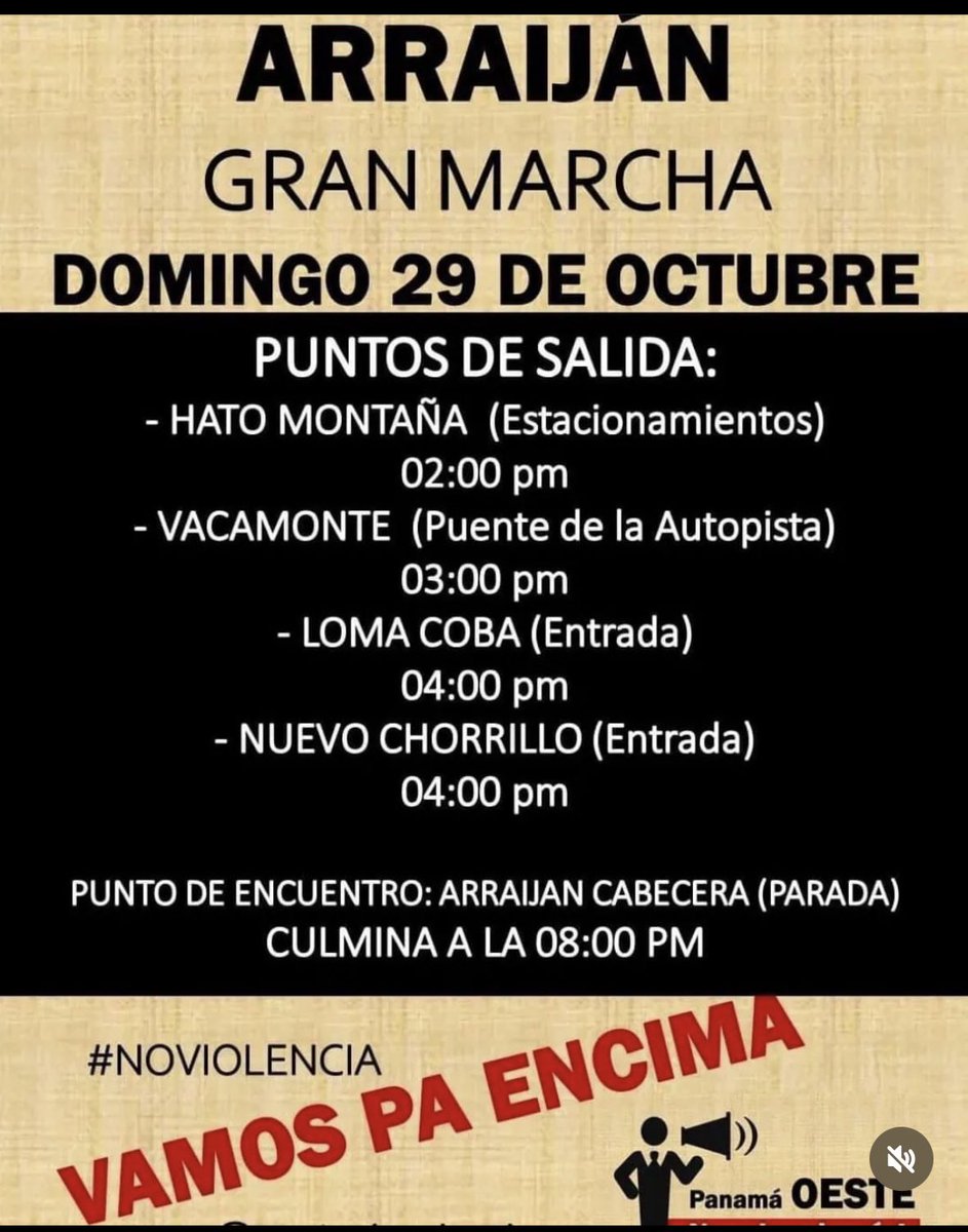 Arraiján marcha hoy de vuelta !
