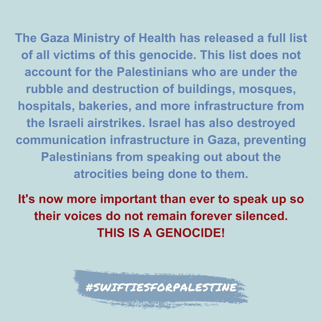 brookles4life's tweet photo. #CeaseFireInGaza #ceasefire #SwiftiesForPalestine @taylorswift13 @taylornation13 @treepaine https://t.co/MatTuhQXAQ