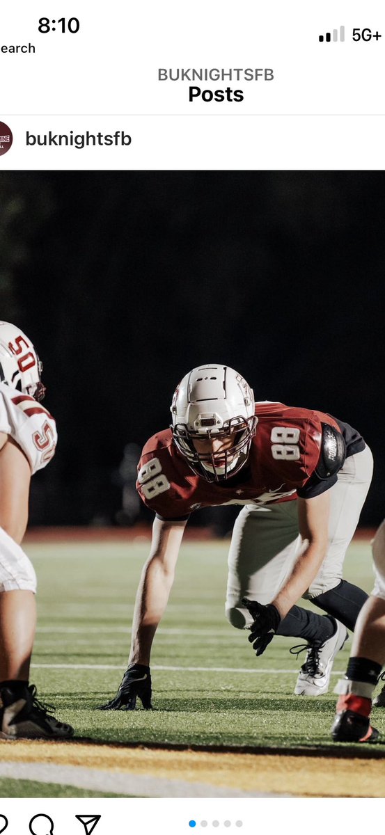 6 - 0. Going to the MSFL playoffs in first place. Next week we can go undefeated! Go Knights! Swords Up!