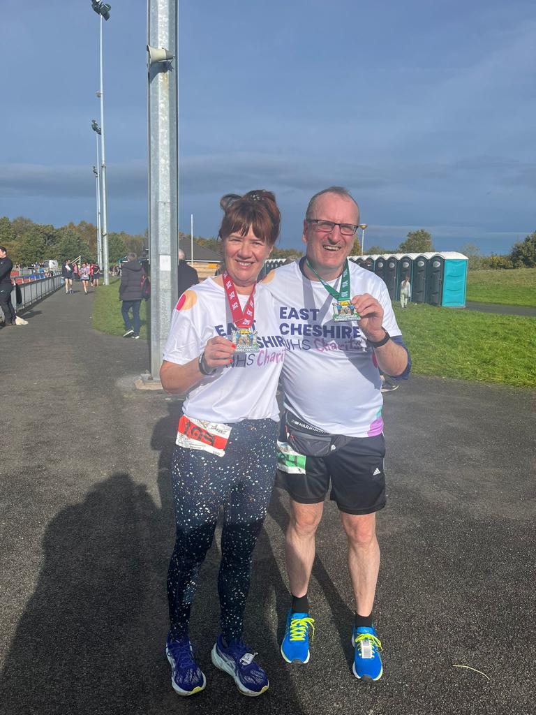 Well done Tricia and Mark raising funds for East Cheshire Trust charity! <a href="/nwsdn/">NWSkillsDevelopmentNetwork 💙</a> <a href="/DiversityEct/">Diversity & Inclusion ECT</a> <a href="/ECTStaff/">ECT Staff</a> <a href="/EctCharity/">ECT Charity</a>