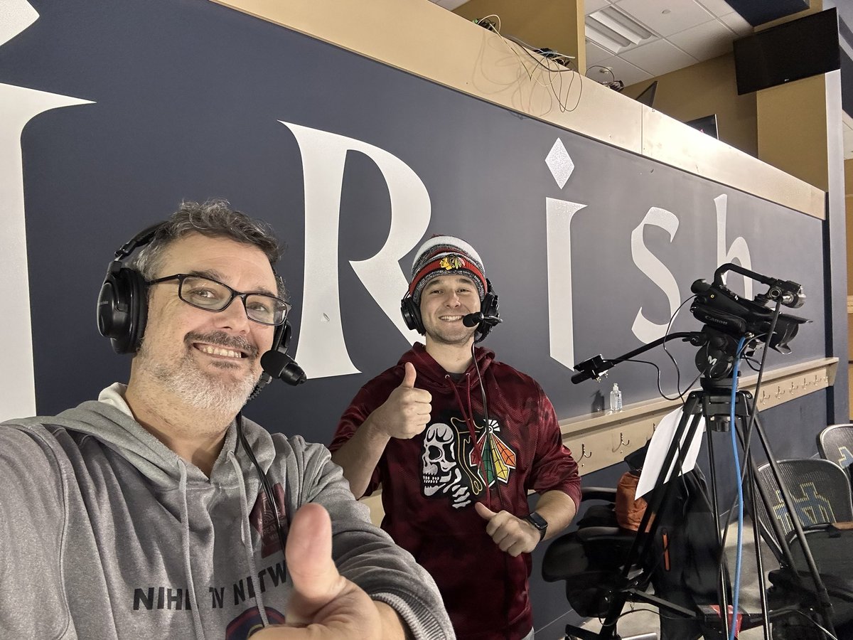 StreamMidwest's tweet photo. A special broadcast of the @NIHL_Hockey GOTW this morning!  We’re live from the campus of Notre Dame for triple header hockey action!  12U puck drop 9:10, 14U 10:40, 10U 12:20.  Tune in on our YouTube Page! https://t.co/dNZYp9ZHfm