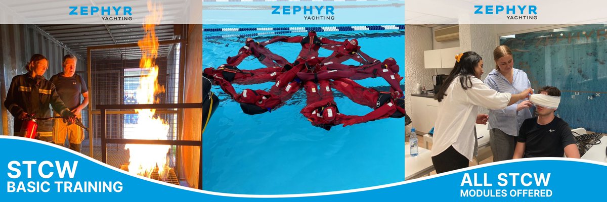 STCW training season is upon us, with now being the perfect time for you to gain a new yachting qualification or refresh your knowledge with Zephyr Yachting’s STCW basic and refresher courses🛟

Book your place today: zephyr-yachting.com/crew-training/…

#ZephyrYachting #STCW #YachtCrew