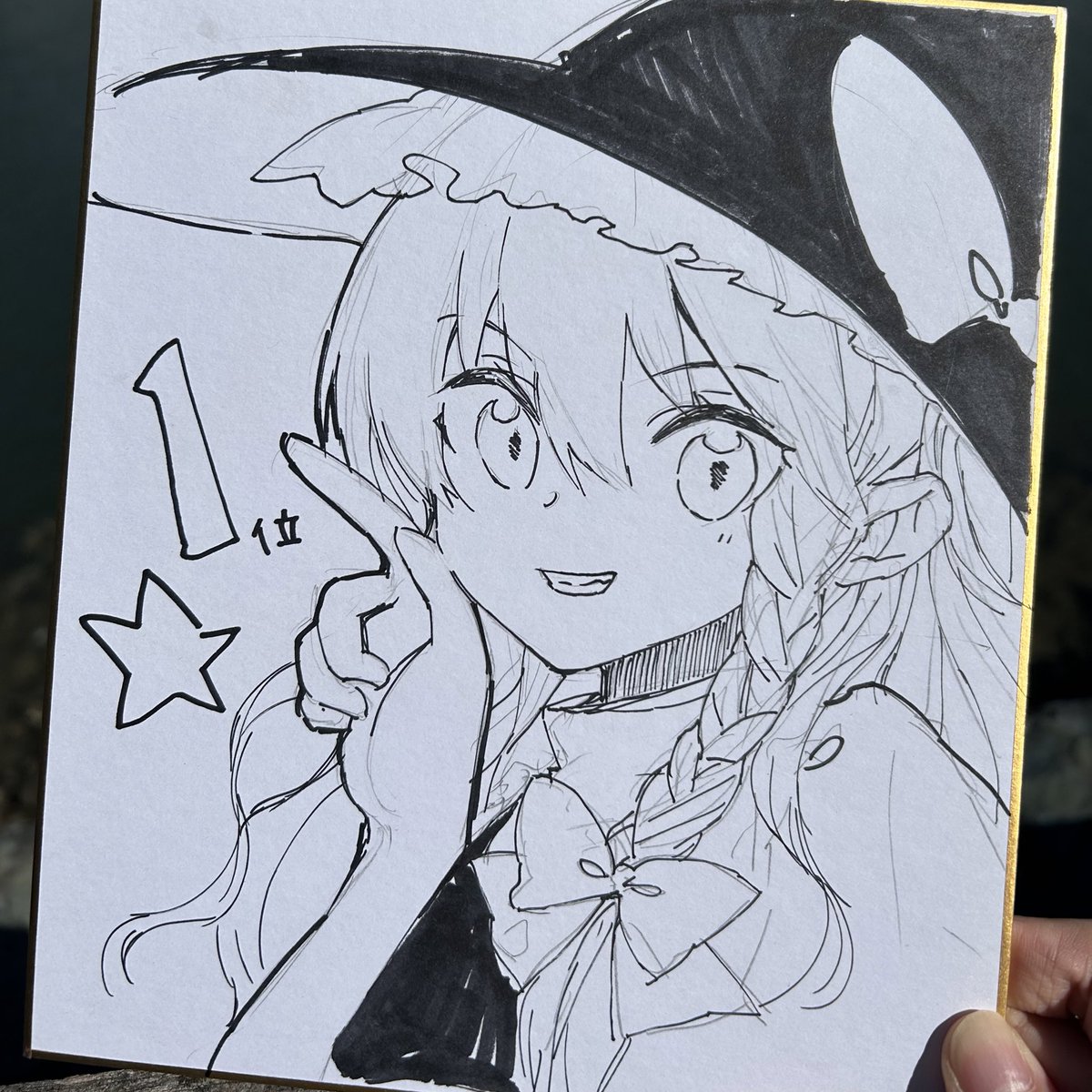 liztora's tweet photo. マチ★アソビで描いた
1位の魔理沙さん https://t.co/XIvO2b23J1