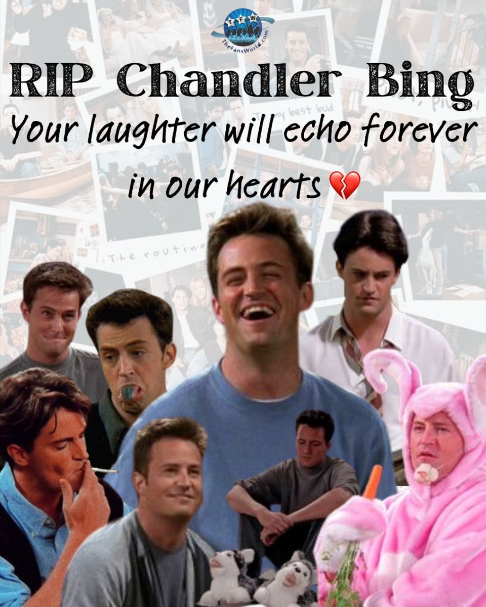 TeamTFW's tweet photo. In loving memory of Matthew Perry🕊❤
He brought laughter to our lives, and he'll be greatly missed😢
.
.
.
.
.
#MatthewPerry #InMemoryOfMatthewPerry #FriendsStar #RIPMatthewPerry #ChandlerBing #ChanChanMan https://t.co/26qNe7veMz