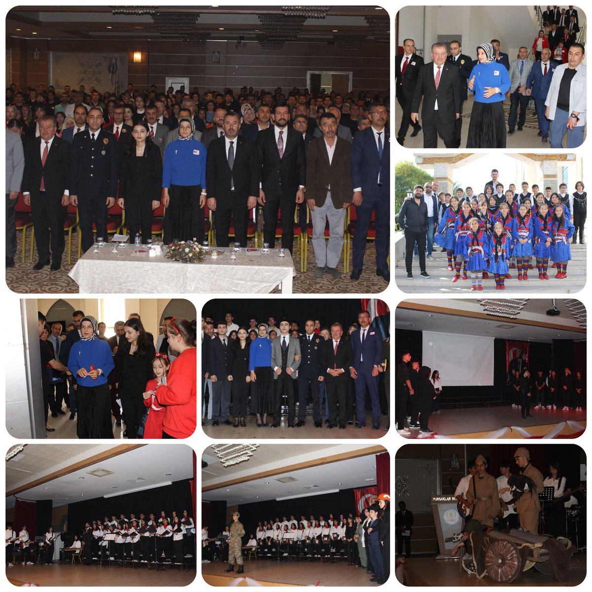 İlçe Milli Eğitim Müdürlüğümüzce hazırlanan programla,Cumhuriyetin kuruluşunun #100Yılı Kaymakamımız Esengül Korkmaz Çiçekli,Belediye Bşk ⁦<a href="/Ertugrulcetin06/">Ertuğrul ÇETİN🇹🇷</a>,İlçe Protokolü,öğrencilerimiz,öğretmenlerimiz,okul müdürlerimiz ve velilerimiz katılımıyla coşkuyla kutlandı.