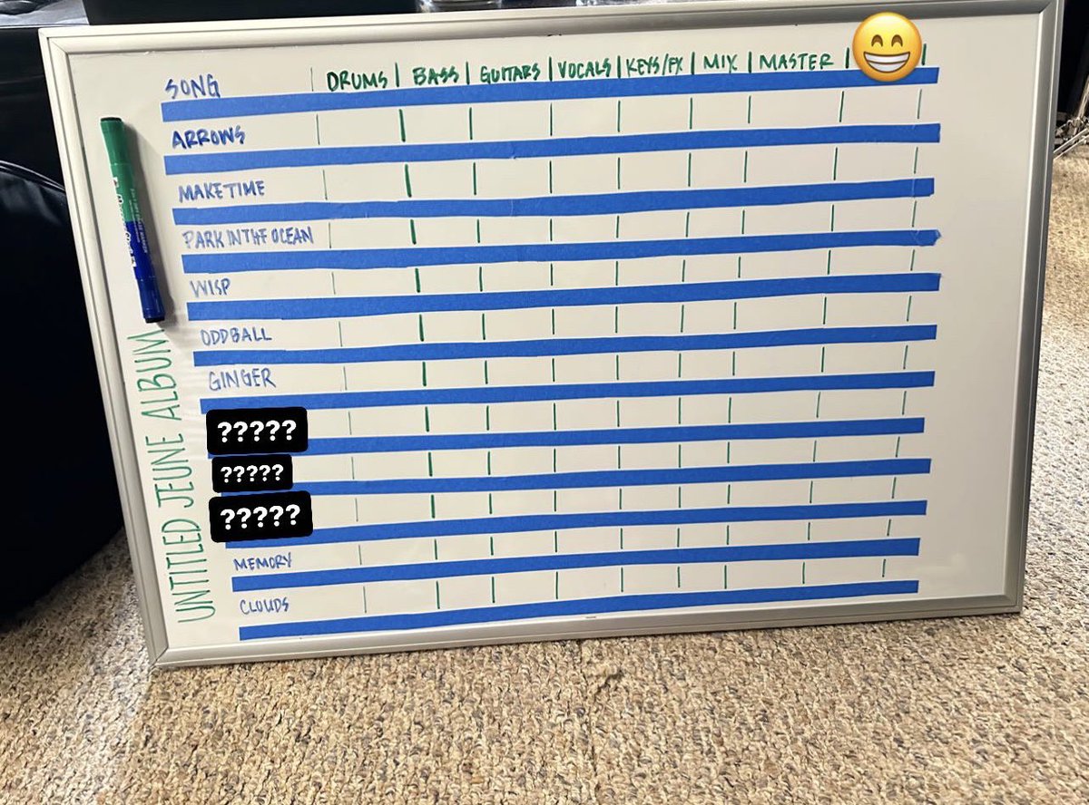 Yesterday was day 1 of our album recording! We’re so excited to share these tracks with you. 

Also breaking some news here, but we should have a new single for you all before year’s end! 
(And it’s not one from this list 👀)