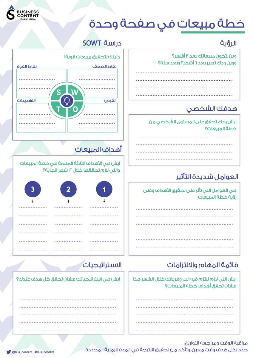 Bus_Content's tweet image. خطة المبيعات اختصرناها عليكم بصورة وحدة بس!😍

 هذا الرابط للمشاركة أو الطباعة بجودة عالية✨👇

-
drive.google.com/file/d/1bedZay……
 #Bus_content