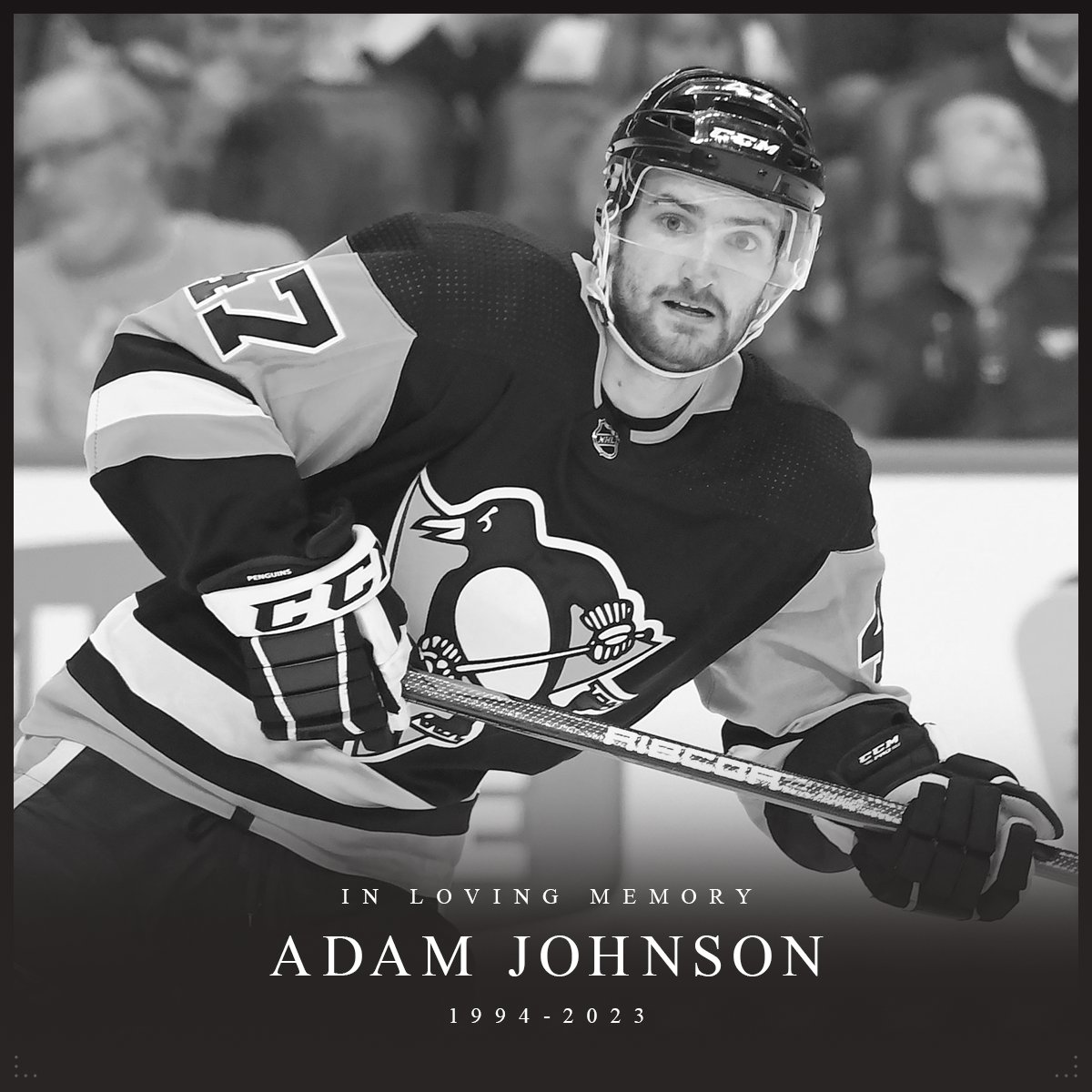 The National Hockey League family mourns the passing of former Pittsburgh Penguin Adam Johnson. Our prayers and deepest condolences go to his family, friends and teammates. media.nhl.com/public/news/17…