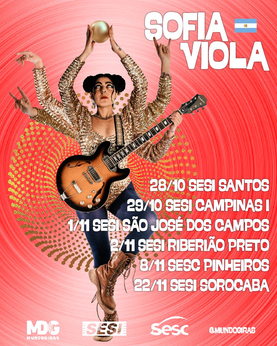 Nova turnê da Argentina <a href="/ViolaSofia/">Sofia Viola</a> no Brasil