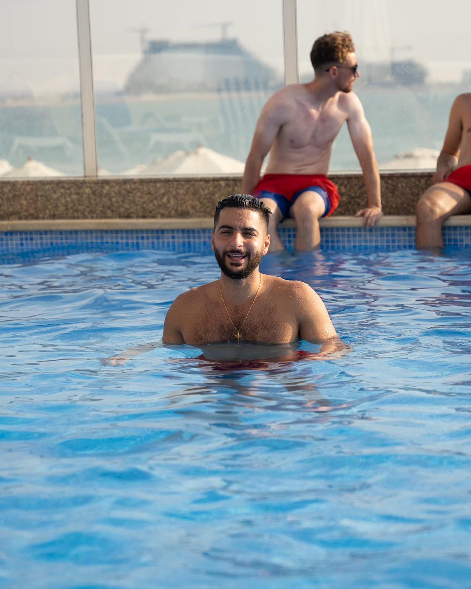 Quick snaps of the team chilling before the game against Slovakia #rasalkhaimah #WorldCup2023 #minifootball #englandfootball