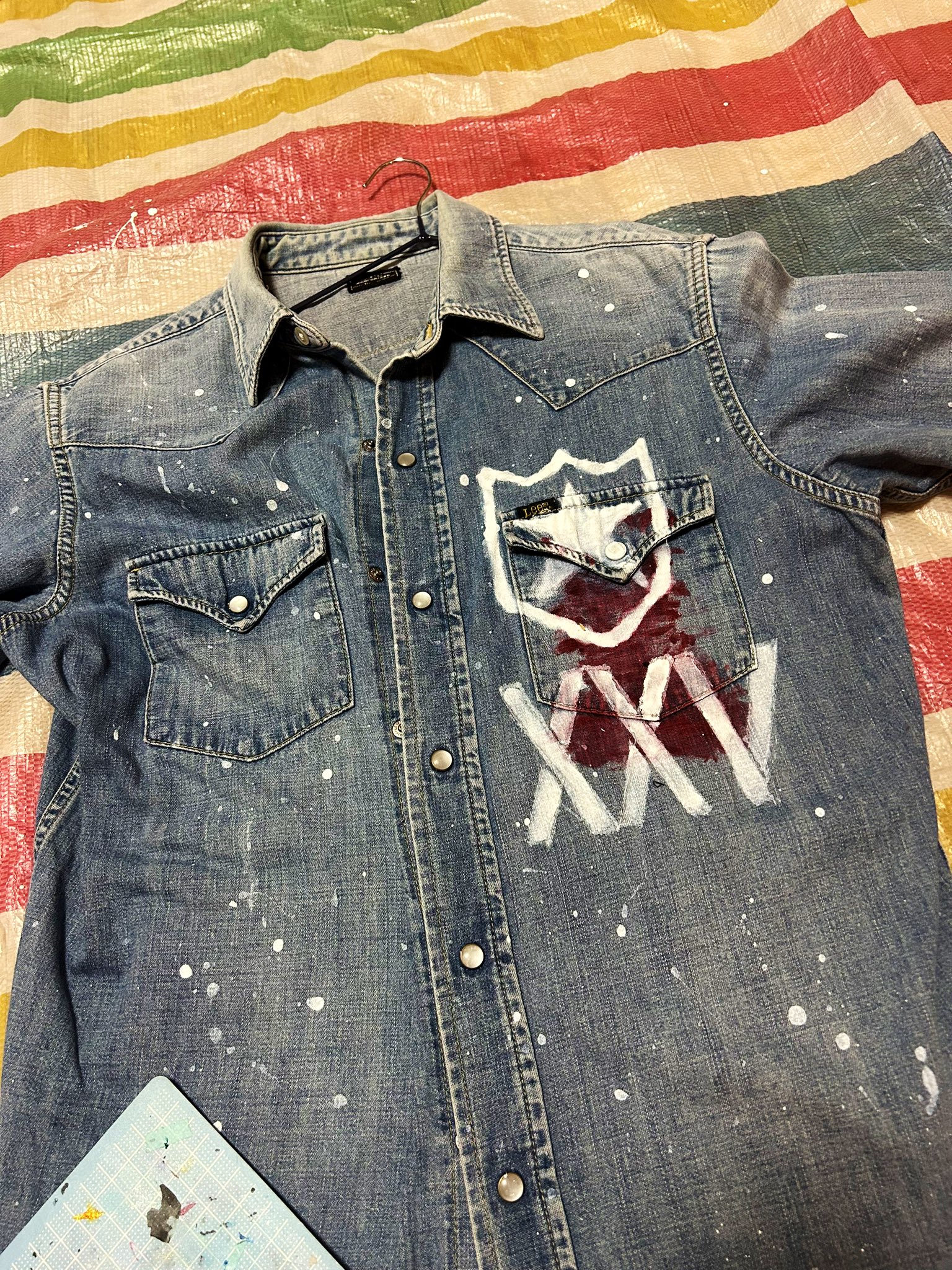 稲葉　着 B'z 稲葉浩志 着用 復刻チェックネルシャツ XXV 25周年 サイズM