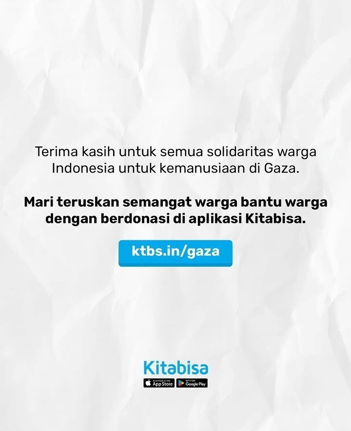Kedua ada dari kita bisa: ktbs.in/gaza