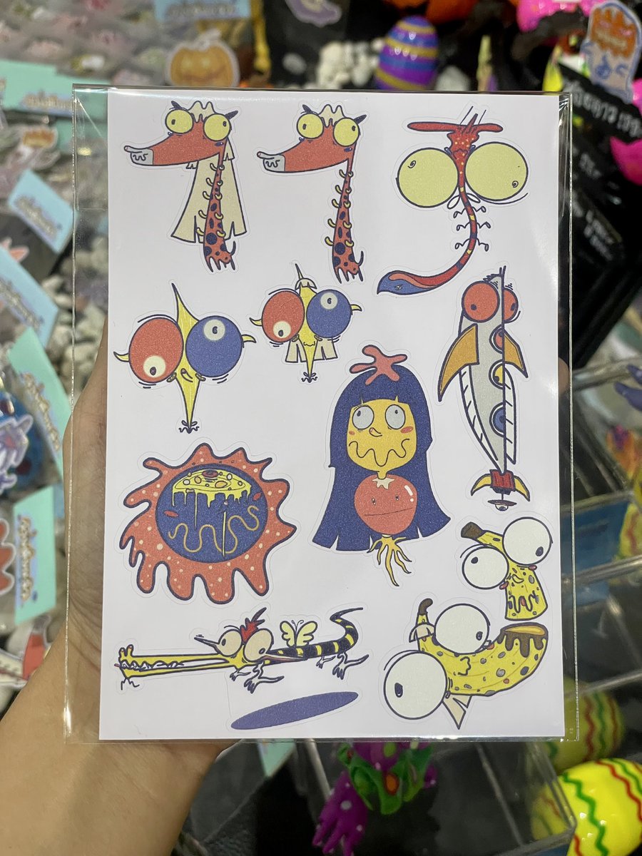 grmkgn's tweet photo. สติกเกอร์น้อนมอนสเตอร์ แผ่นละ 120 บาท
แบบเดี่ยวตัวละ 25 บาท
#YOLOartmarket2023 https://t.co/pBm69FfCUk