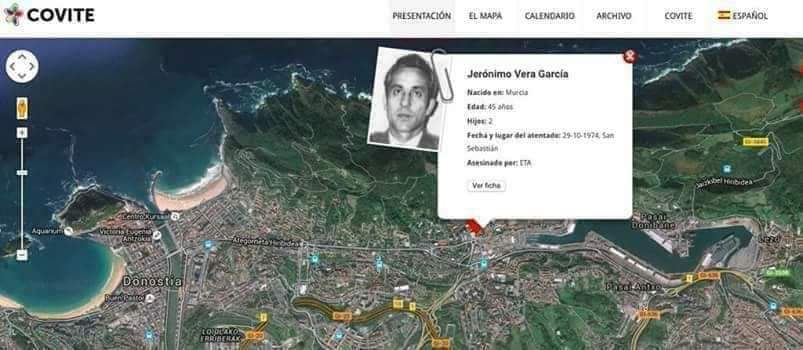 #TalDiacomoHoy de 1974 #ETA asesinó en #SS al sargento de la @guardiacivil JERÓNIMO VERA GARCÍA, junto a un compañero fueron a dar el alto a un sospechoso que resultó ser el etarra Iparraguirre Aseguinolaza, quién sacó su pistola y le disparó. HILO ⤵️