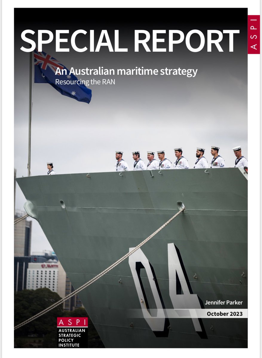 Keep an eye out for my @ASPI_org special report dropping tomorrow ‘An Australian Maritime Strategy: Resourcing the RAN’ with a special ship on the cover #resurgent @NSC_ANU @UNSWCanberra @AusNavInst