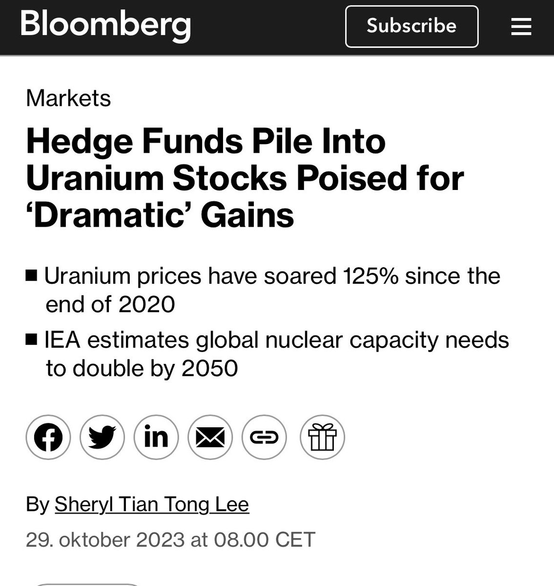 danishnuclear's tweet photo. Global investors are dumping “renewables/wind/solar” and moving funds into nuclear/uranium.
Uranium A-holes, I think our contrarian investment have reach the mainstream/generalist phase.
Sit back and enjoy the fruits of your labour💪💵💰🍺 https://t.co/Wq2Loh1ku0