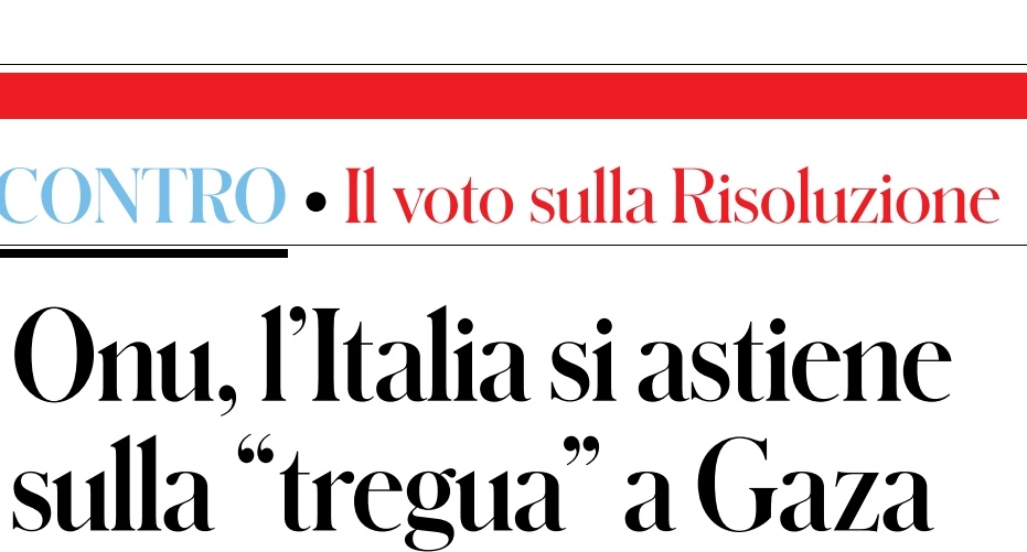 Servi degli Usa e dei suoi alleati vagano fra i banchi delle istituzioni internazionali senza capire di cosa si parla e a cosa si va incontro
#MELONIMERDA 
#GovernoDellaVergogna