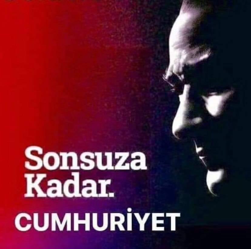 Bugün Cumhuriyetimizin 100. yılını kutluyoruz. Onu yıkmaya, dönüştürmeye, en azından yıpratmaya yönelik tüm çabalara rağmen Türkiye Cumhuriyeti ilelebet payidar kalacaktır. 🇹🇷🇹🇷🇹🇷🇹🇷🇹🇷🇹🇷