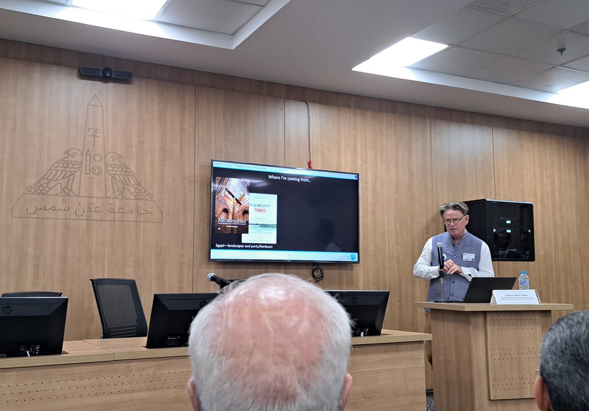 Noran Hamed (@noranelsherif) on Twitter photo Proud to have our dear Prof John Cooper <a href="/Maraakib/">Prof John P Cooper. أ. د. جون كوبر</a> speaking about Ethnography and boats in an <a href="/honor_frost/">Honor Frost Foundation</a> sponsored lecture at <a href="/Ainshams_Univ/">Ain Shams University</a> Faculty of Archaeology's 3rd International Congress Proud to have our dear Prof John Cooper <a href="/Maraakib/">Prof John P Cooper. أ. د. جون كوبر</a> speaking about Ethnography and boats in an <a href="/honor_frost/">Honor Frost Foundation</a> sponsored lecture at <a href="/Ainshams_Univ/">Ain Shams University</a> Faculty of Archaeology's 3rd International Congress