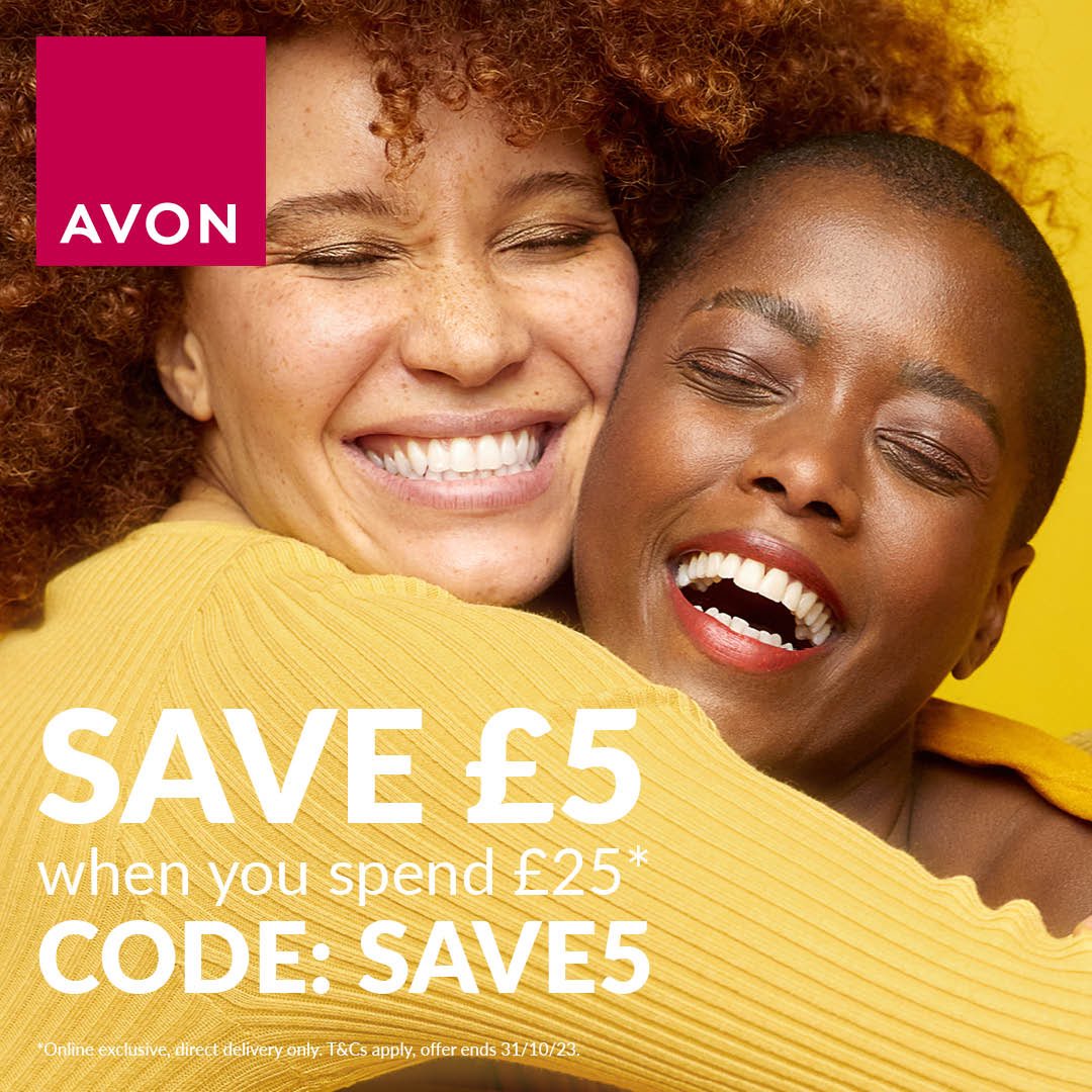 MarilynsShampoo's tweet photo. Want a payday treat…Save £5 when you spend £25 or more with me this weekend ONLY! 💸 That fragrance you've been eyeing up? Get it. That mascara you want? It's in the bag. Go ‘haul’ out &amp; order now 👉 #avon 💋don’t forget to use the code #save5🙂 https://t.co/esJPE0RC7g