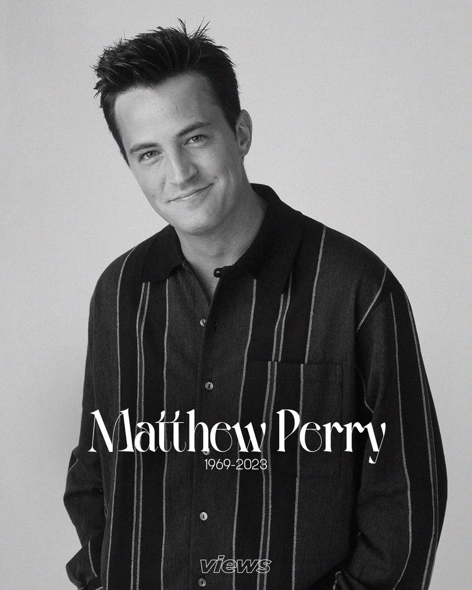 viewsfrance's tweet photo. Matthew Perry, l’acteur qui incarnait Chandler Bing dans la série "Friends", est mort à l'âge de 54 ans. https://t.co/uFg6aQgbBN