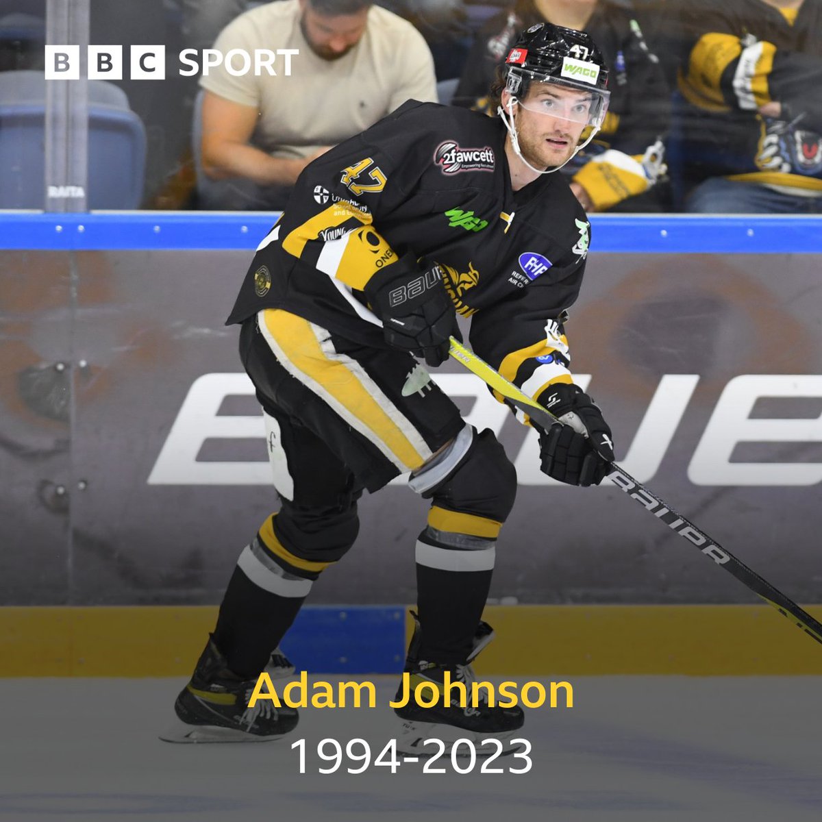Some heartbreaking news this morning. Nottingham Panthers have confirmed that forward Adam Johnson has passed away following his injury in last night's game against the Sheffield Steelers. 
Our thoughts are with his family and friends, and all connected with Nottingham Panthers.