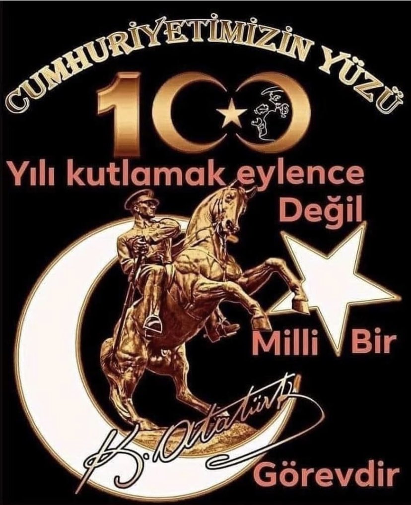 EkNel's tweet photo. Benim naçiz vücudum elbet bir gün toprak olacaktır, ancak Türkiye Cumhuriyeti ilelebet payidar kalacaktır." Türkiye Cumhuriyeti’mizin 100.yılı kutlu olsun.#Cumhuriyetimizin100YılıKutluOlsun https://t.co/eAl4lr9mnH