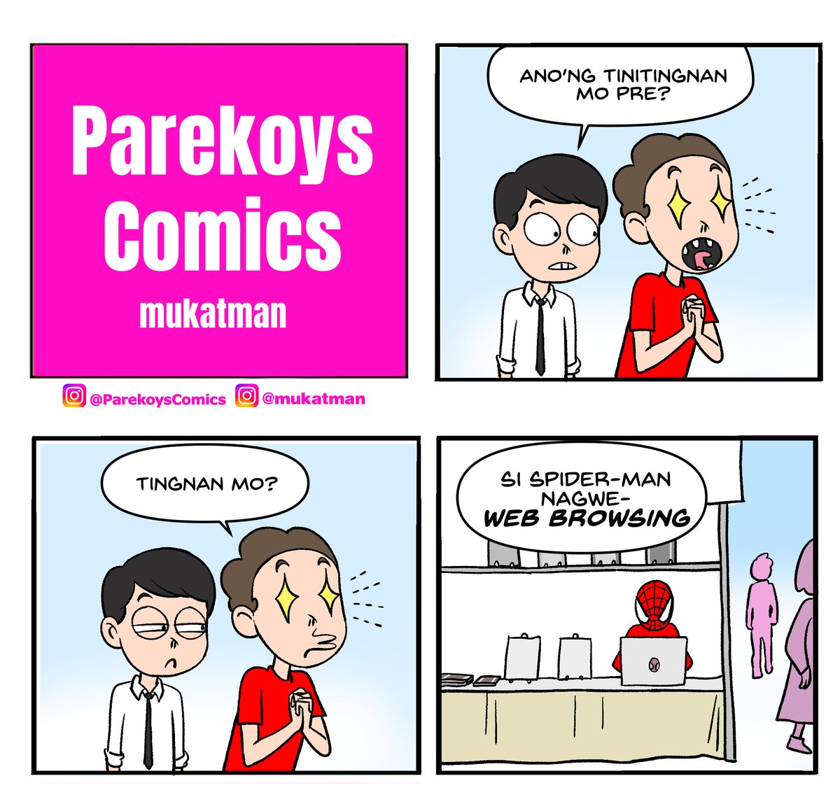 mukatman's tweet image. Hello mga Parekoys! Minsan may mga nakaka-amaze na bagay tayong ma-oobserve! 

#ParekoysComics #parekoys #webbrowsing #webkomiks