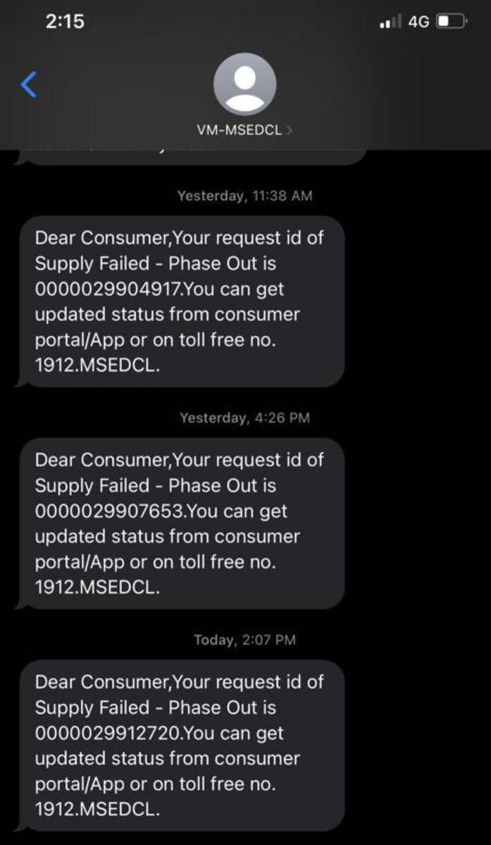 soheil_atai's tweet photo. @MSEDCL I am amazed at the incredible incompetence of your team and to resolve an issue which is pending since 5AM on Saturday morning. It has been 30 hrs since we are facing power outage only 2 b partially resolved with subsequent high or low voltage and pwr outage evry few mins https://t.co/aOUzGs5xNC
