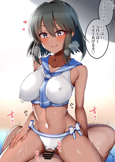 nターリアが素股してくれる絵👙 