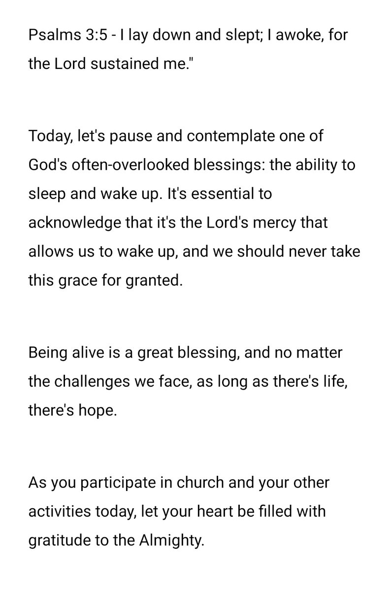VNEjimadu's tweet photo. Praise the Lord! Happy Sunday!
#VNEjimadu #WholesomeWords #GodAboveAll #KingdomTruth #BlessedOne https://t.co/CFf6ZrZu4M