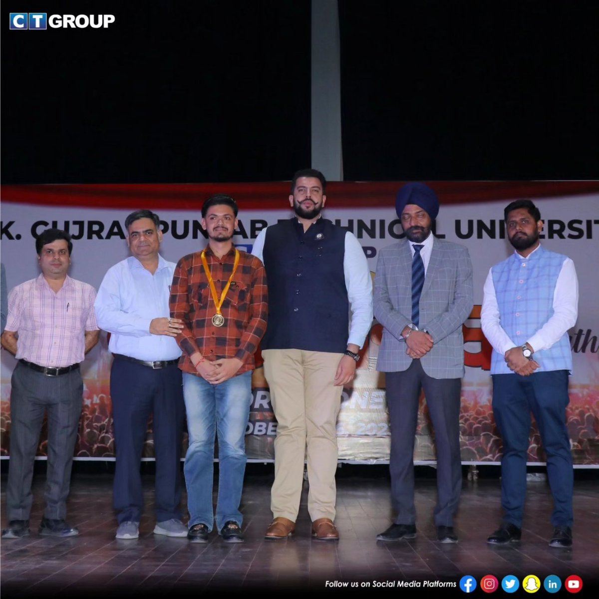CTGroupshahpur's tweet photo. The IKG PTU Youth Festival was a spectacular event, with numerous championships showcasing incredible talent. 

#CTGroup #IKGPTUYouthFestival
#TalentShowcase
#CompetitionExcellence
#YouthChampions
#SpectacularEvent
#FestivalOfVictors
#YouthTalent
#ExcellenceInCompetition https://t.co/9TpU9bnNhF