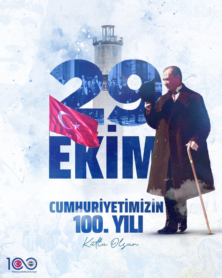 🇹🇷🇹🇷 Cumhuriyetimizin 100. Yılı Kutlu Olsun! #SonsuzaDekCumhuriyet 🇹🇷🇹🇷