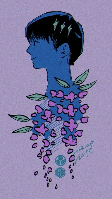 「男性中心 紫」のTwitter画像/イラスト(新着)｜2ページ目