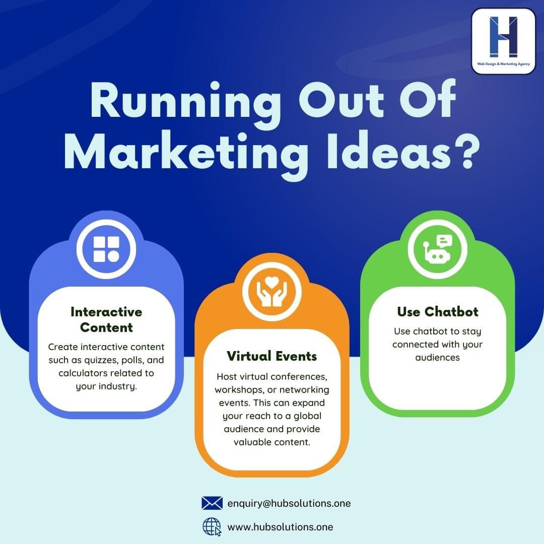 HubSolutionsone's tweet photo. Running out of Marketing Ideas? 🤔

It happens to the best of us. Even the most seasoned marketers occasionally find themselves facing the challenge of generating fresh ideas. But remember, innovation often arises from these moments of reflection! https://t.co/1NeeXHCeHw