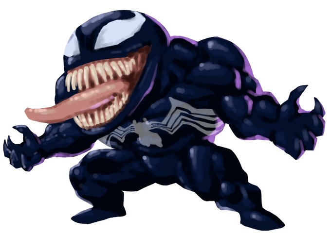 20分で描いたヴェノム( ◠‿◠ ) 